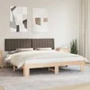 Lova Lovo rėmas su apmuštu galvūgaliu Taupe 200 x 200 cm