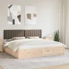 Lova Lovo rėmas su apmuštu galvūgaliu Taupe 200 x 200 cm