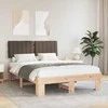 Lova Lovo rėmas su apmuštu galvūgaliu Taupe 140 x 190 cm