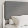 Lovo rėmas su apmuštu galvūgaliu Natūrali ir taupe 140 x 190 cm