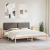 Lova Lovo rėmas su apmuštu galvūgaliu Taupe 200 x 200 cm
