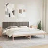 Lova Lovo rėmas su apmuštu galvūgaliu Taupe 200 x 200 cm