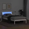 Lova Lovos rėmas Balta 100 x 200 cm Kietos pušies mediena