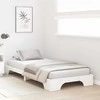 Lova Lovos rėmas Balta 100 x 200 cm Kietos pušies mediena