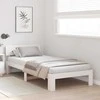 Lova Lovos rėmas Balta 100 x 200 cm Kietos pušies mediena