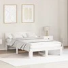 Lova Lovos rėmas Balta 120 x 190 cm Kietos pušies mediena