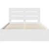 Lova Lovos rėmas Balta 150 x 200 cm Kietos pušies mediena