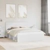Lova Lovos rėmas Balta 160 x 200 cm Kietos pušies mediena