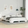 Lova Lovos rėmas Balta 160 x 210 cm Kietos pušies mediena