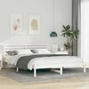 Lova Lovos rėmas Balta 160 x 220 cm Kietos pušies mediena