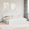 Lova Lovos rėmas Balta 180 x 200 cm Kietos pušies mediena