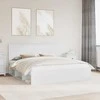 Lova Lovos rėmas Balta 180 x 200 cm Kietos pušies mediena