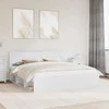 Lova Lovos rėmas Balta 180 x 200 cm Kietos pušies mediena