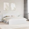 Lova Lovos rėmas Balta 180 x 200 cm Kietos pušies mediena