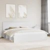 Lova Lovos rėmas Balta 200 x 200 cm Kietos pušies mediena