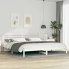 Lova Lovos rėmas Balta 200 x 210 cm Kietos pušies mediena