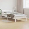 Lova Lovos rėmas Balta 215,5 x 105,5 x 69,5 cm Kietas pušies medis