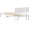 Lova Lovos rėmas Balta 75 x 190 cm Kietos pušies mediena