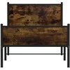 Lova Lovos rėmas be čiužinio, dūminio ąžuolo, 90x190cm, metalas