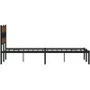 Lova Lovos rėmas be čiužinio, dūminio ąžuolo, 140x200cm, metalas