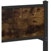 Lova Lovos rėmas be čiužinio, dūminio ąžuolo, 75x190cm, metalas