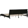 Lova Lovos rėmas be čiužinio, Hanko, juodos spalvos, 200x200cm, audinys