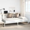 Lova lovos rėmas be čiužinio Sulankstomas baltas 90x200 cm plienas