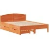 Lova Lovos rėmas be čiužinio, vaško ruda, 120x190cm, pušis