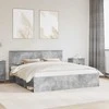 Lova Lovos rėmas Betoninė 180 x 200 cm Kietos pušies mediena