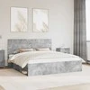 Lova Lovos rėmas Betoninė 180 x 200 cm Kietos pušies mediena
