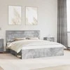 Lova Lovos rėmas Betoninė 180 x 200 cm Kietos pušies mediena
