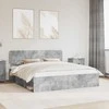 Lova Lovos rėmas Betoninė 180 x 200 cm Kietos pušies mediena