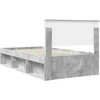 Lova Lovos rėmas Betono pilka 100 x 200 cm Kietos pušies mediena