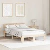 Lova Lovos rėmas Natūrali 135 x 190 cm Kietos pušies mediena