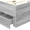 Lova Lovos rėmas Pilka Sonoma 120 x 190 cm Dirbtinė mediena