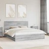 Lova Lovos rėmas Pilkas Sonoma 180 x 200 cm Inžinerinė mediena