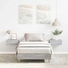 Lova Lovos rėmas Pilkas Sonoma 203 x 93 x 25 cm Apdirbta mediena