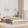 Lova Lovos rėmas Ruda 75 x 190 cm Kietos pušies mediena