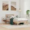 Lova Lovos rėmas Ruda 75 x 190 cm Kietos pušies mediena