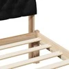 Lova Lovos rėmas Ruda ir juoda 80 x 200 cm Pušies masyvas
