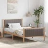 Lova Lovos rėmas Ruda ir taupe 100 x 200 cm Pušies masyvas