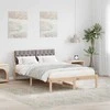 Lova Lovos rėmas Ruda ir taupe 120 x 200 cm Pušies masyvas