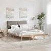 Lova Lovos rėmas Ruda ir taupe 150 x 200 cm Pušies masyvas