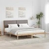 Lova Lovos rėmas Ruda ir taupe 180 x 200 cm Pušies masyvas