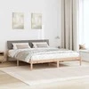 Lova Lovos rėmas Ruda ir taupe 180 x 200 cm Pušies masyvas