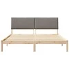 Lova Lovos rėmas Ruda ir taupe 200 x 200 cm Pušies masyvas