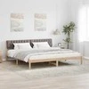 Lova Lovos rėmas Ruda ir taupe 200 x 200 cm Pušies masyvas
