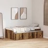 Lova Lovos rėmas Senovinis medis 90 x 200 cm Apdirbta mediena