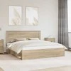 Lova Lovos rėmas Sonoma 200 x 200 cm Kietos pušies mediena