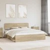 Lova Lovos rėmas Sonoma 200 x 200 cm Kietos pušies mediena